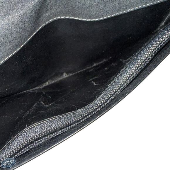 Givenchy Black Leather Long Bifold Wallet – Pebbled Leather with Logo Embossing - Picture 8 of 9